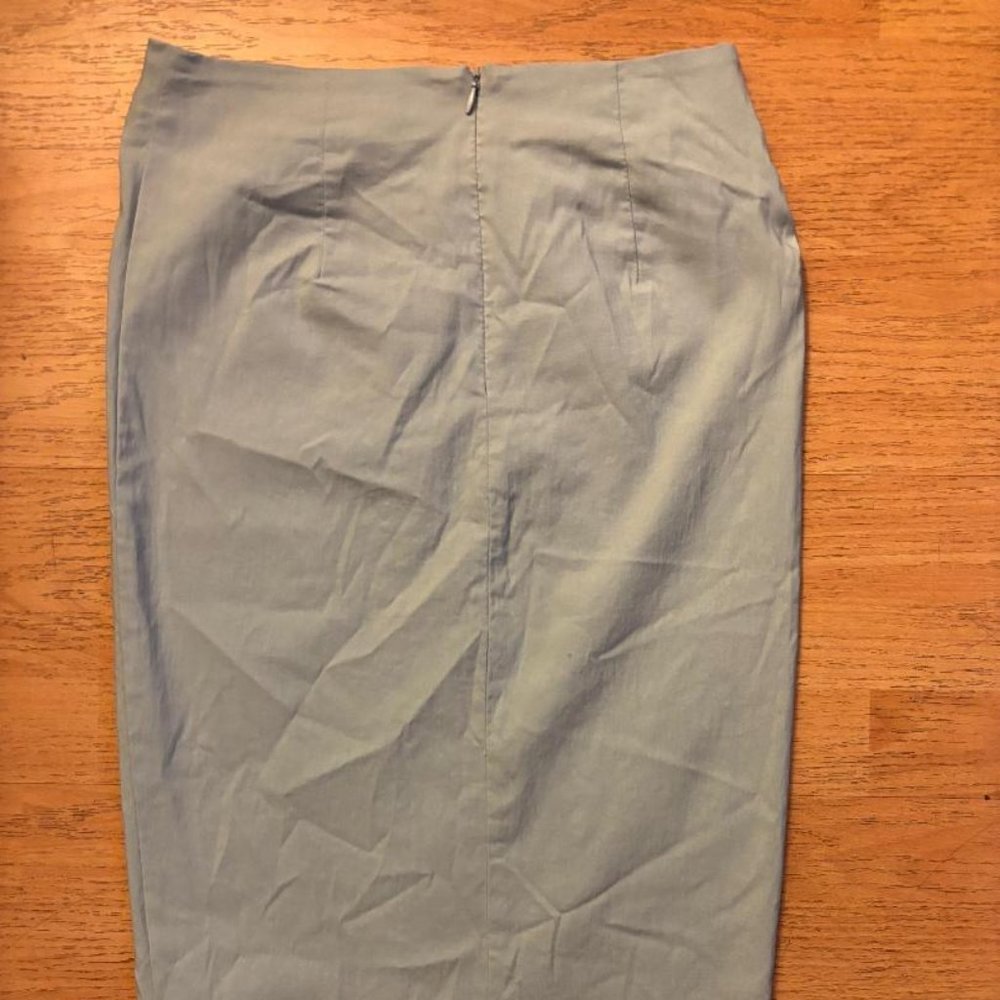 New Look Light Blue Long Pencil Stretchy Skirt